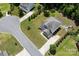 Bird's-eye view showcasing the home, well-manicured lawn, and inviting firepit area at 512 Rosebush Ln, Clover, SC 29710