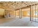Partially finished basement highlighting the opportunity for customization and added living space at 5526 Brookwood Ln, Hickory, NC 28602