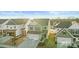 Aerial view of new home construction showing neighborhood and landscaping at 5775 Soft Shell Dr # 310, Lancaster, SC 29720