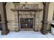Exterior fireplace with seating area at 720 Governor Morrison St # 221, Charlotte, NC 28211