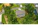 Birds-eye view of a well-maintained home showcasing the backyard and landscaping at 7818 Russell Rd, Indian Trail, NC 28079
