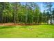 Lush backyard with mature trees and green lawn at 7818 Russell Rd, Indian Trail, NC 28079