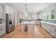 Spacious kitchen featuring a large center island and stainless steel appliances at 7818 Russell Rd, Indian Trail, NC 28079
