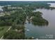 An aerial view points out the property location at 8593 Bailey Drive at 8593 Bailey Dr, Terrell, NC 28682