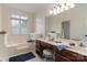 Bathroom with soaking tub, vanity, and great natural light at 8593 Bailey Dr, Terrell, NC 28682
