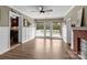 Comfortable living room featuring access to the outdoor deck at 10637 Highway 52 Hwy, Rockwell, NC 28138
