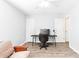 The bonus room features sleek flooring, neutral paint, office space, and two closets at 1515 Kingdom Way, Fort Mill, SC 29707