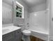 Bathroom featuring a shower and tub combo, toilet, and vanity with an undermount sink at 1523 Merrie Meadow Ct, Rock Hill, SC 29732