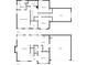 Detailed floor plan showcasing the layout of this two-story home's bedrooms, kitchen, living areas, and garage at 1523 Merrie Meadow Ct, Rock Hill, SC 29732