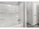 Bathroom with a white bathtub, shower, and easy-to-clean surfaces at 2007 Sugar Hill Rd, York, SC 29745