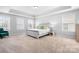 Spacious bedroom with tray ceiling, carpet flooring, and natural light at 3038 Burnello Ct, Iron Station, NC 28080