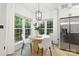 Charming breakfast nook with large windows offering serene backyard views at 4808 Cobble Glen Way, Charlotte, NC 28269