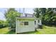 Back exterior showcasing the chimney and the exterior electrical box at 600 College Ave, Rock Hill, SC 29730