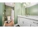 Bathroom featuring granite counters, wood floors, and a shower-tub combo at 613 Gold Hill Dr, Salisbury, NC 28146