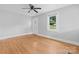 Inviting living room features gleaming hardwood floors and neutral wall colors at 626 1St Se Ave, Hickory, NC 28602