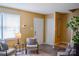 Inviting living area featuring a white entry door, and modern furnishings at 7526 Holly Grove Ct, Charlotte, NC 28227