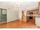 Gourmet kitchen with stainless steel appliances and island with granite countertops at 1002 Hollyhedge Ln, Indian Trail, NC 28079