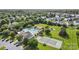Aerial view of the community amenities including a pool, tennis courts, and playground at 1012 Laparc Ln, Indian Trail, NC 28079