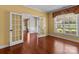 Office area with a large window and french doors at 126 Northbridge Dr, Mooresville, NC 28115