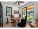 Charming home office with a large window providing ample natural light and a decorative Eiffel Tower statue at 140 Robin Rd, Lincolnton, NC 28092