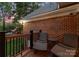 Relaxing outdoor deck featuring comfortable chairs, ideal for enjoying the view of the backyard at 2100 Chesterfield Ave, Charlotte, NC 28205