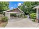Large carport offers covered parking and extra space, with a landscaped garden nearby at 2112 Shenandoah Ave, Charlotte, NC 28205