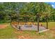 Inviting fire pit area with swing benches, perfect for outdoor gatherings and enjoying the serene surroundings at 2229 Old Wilkesboro Rd, Statesville, NC 28625