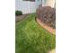 Well-manicured lawn with established landscaping, privacy fence, and vibrant green grass, perfect for enjoying outdoor activities at 2300 Wednesbury Ct, Kannapolis, NC 28083