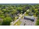 Aerial view showcasing the property and surrounding neighborhood at 300 Cherry St, Belmont, NC 28012