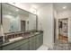 Well-appointed bathroom with a double vanity, ample counter space, and modern fixtures at 3026 Kalex Ct, Charlotte, NC 28204