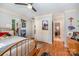 Bedroom with hardwood floors, and access to the ensuite bathroom at 408 Johnsfield Rd, Shelby, NC 28150