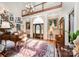 Grand foyer features soaring ceilings, hardwood floors, and elegant staircase at 408 Johnsfield Rd, Shelby, NC 28150