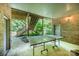 Outdoor recreational space with ping pong table and access to a large yard at 408 Johnsfield Rd, Shelby, NC 28150