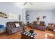 Comfortable living room with plush seating, stylish decor, and ample space at 4395 Burton Rd, Maiden, NC 28650