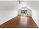 Large bedroom with wood floors, ceiling fan, and vaulted ceiling at 4550 Briarcreek Rd, Maiden, NC 28650