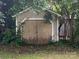Exterior view of the outdoor shed in the backyard at 659 Annafrel St, Rock Hill, SC 29730