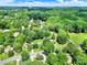 Expansive aerial view featuring a water tower and distant city skyline at 6705 Reddman Rd, Charlotte, NC 28212
