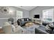 Cozy living room with neutral colors, plush sofas, and a stylish coffee table on a decorative rug at 6705 Reddman Rd, Charlotte, NC 28212