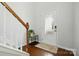 Bright foyer featuring hardwood floors, a decorative door, and a charming console table at 78114 Rillstone Dr, Lancaster, SC 29720
