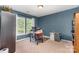 Functional office featuring neutral carpet, plenty of natural light and ample space at 10237 Broken Stone Ct, Charlotte, NC 28214