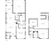 This home's floorplan features a spacious living room, primary bedroom, and kitchen area at 11211 James Coy Rd, Huntersville, NC 28078