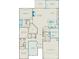 Detailed floor plan showcasing the layout of this home with an owner's suite, three bedrooms, and a two-car garage at 13912 Penbury Rd # 395, Charlotte, NC 28278