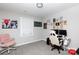 Bright bedroom with a large window and posters at 232 Harmony Hills Dr, Catawba, SC 29704