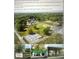 Aerial view of park featuring baseball fields, basketball courts, and playground at 307 W Sunset Dr, Moore, NC 28110