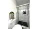Shower room features tile walls and a glass shower door at 307 W Sunset Dr, Moore, NC 28110