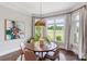 Bright dining room with a view of the golf course at 1032 Spyglass Ln, Waxhaw, NC 28173