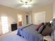 Bedroom with double bed, carpet and ensuite bathroom at 11646 Hidden Forest Ln, Davidson, NC 28036