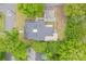 Aerial view of the property, surrounded by lush trees, showcasing its charming layout and location at 119 Foote St, Chester, SC 29706