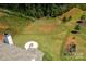 Expansive backyard featuring a fire pit, lush lawn, and mature trees for privacy and outdoor enjoyment at 171 Old Harbor Dr, Mount Gilead, NC 27306