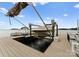 Boat on a lift at private boat dock on the lake at 173 Rehoboth Ln, Mooresville, NC 28117